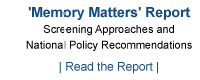 memory matters report